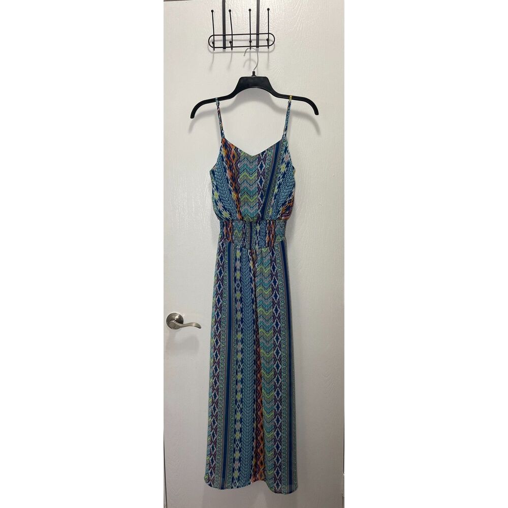 Fire Los Angeles Women's Tribal Print Zipper Cami Dress